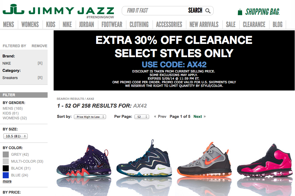 Additional 30% off Clearance Sale