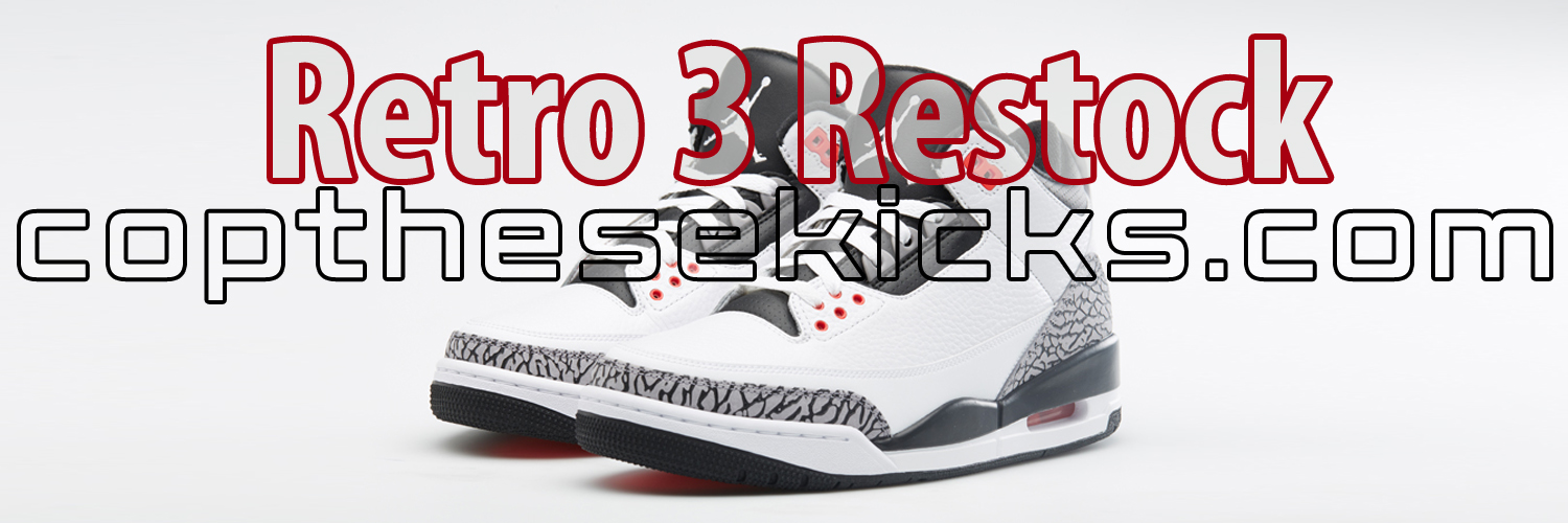 Jordan Retro 3 Infrared Restock