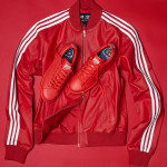 Adidas Consortium x  Pharrell Williams Solid Leather Track Jacket and Stan Smith Red 