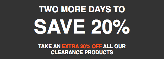 An additional 20% off Nike