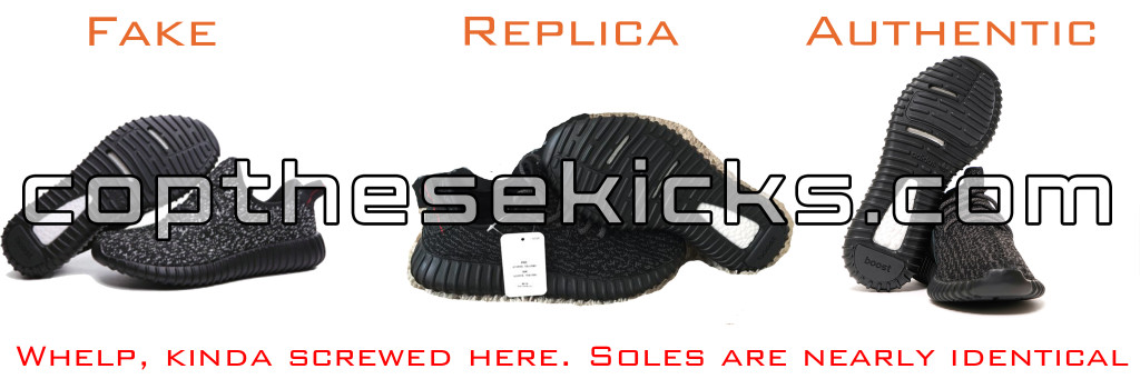 Real Vs Fake Pirate Black Yeezy Boost 350 Soles