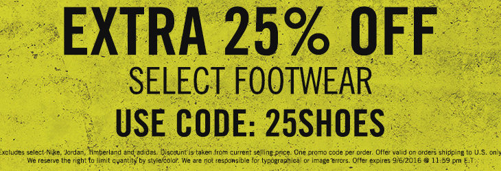 Extra 25% Off Kicks