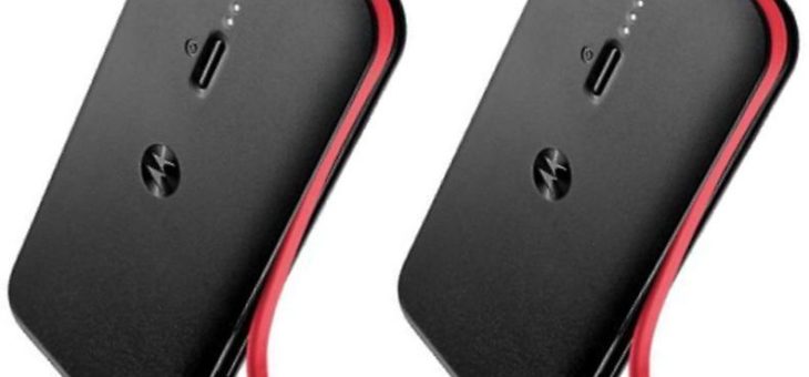 2 Pack Motorola Portable Power Bank – $9.99 with Free Shipping