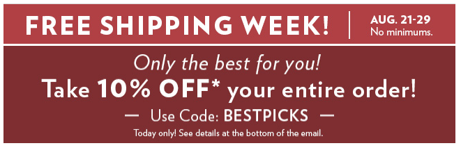 Extra 10% Off + Free Shipping