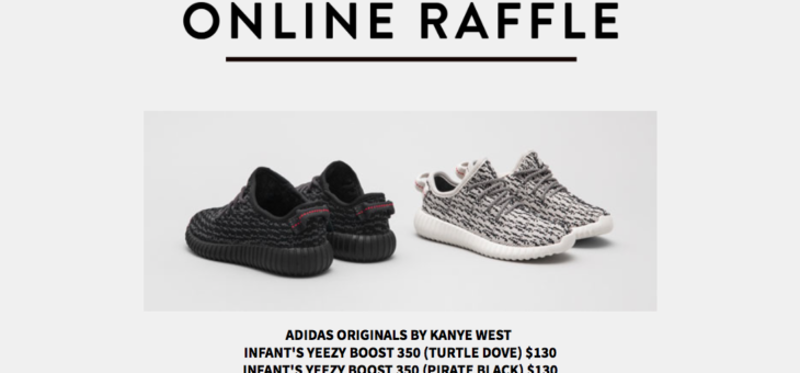 Infant Yeezy 350 Raffle Is Live