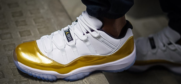 Retro 11 Low “Closing Ceremony” Gold with US Shipping