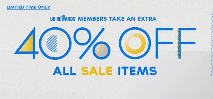 EXTRA 40% Off at Urban Outfitters