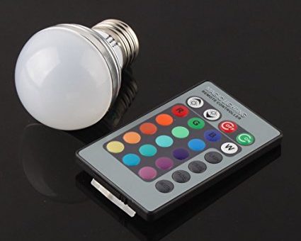 Color Changing LED Light Bulbs with Remote – $3 with FREE SHIPPING