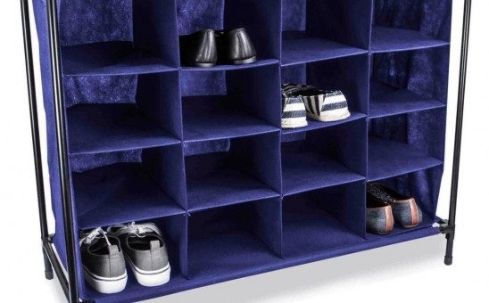 60% off 16 Compartment Shoe Cubby – Keep your kicks clean and organized