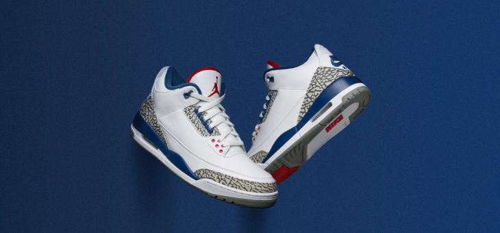 Air Jordan 3 Retro OG True Blue on sale for $154