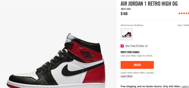 Jordan Retro 1 Black Toe Early Access