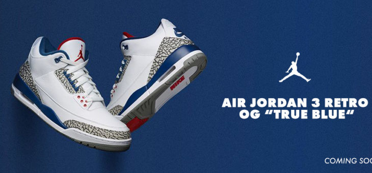 Jordan Retro 3 True Blue Release Links