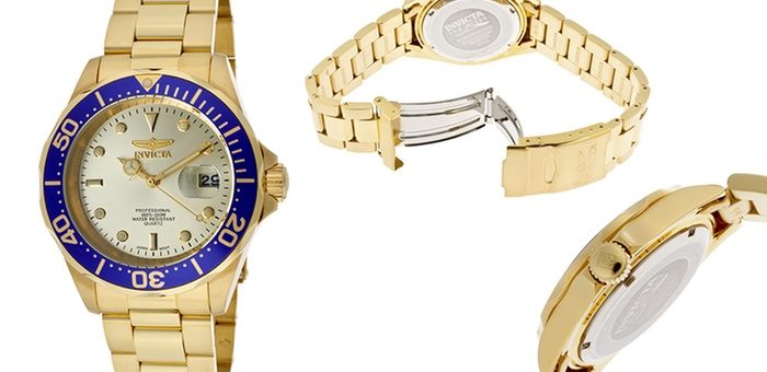 18k Gold Invicta Pro Diver Watch for $40 (originally $495)