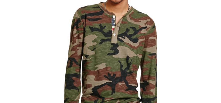 Ralph Lauren Camo Henley’s on sale for $24 with Free Shipping