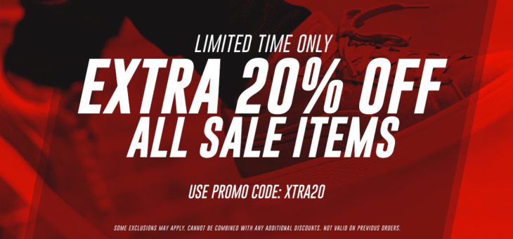 Save an Extra 20% Off Kicks and Clothing