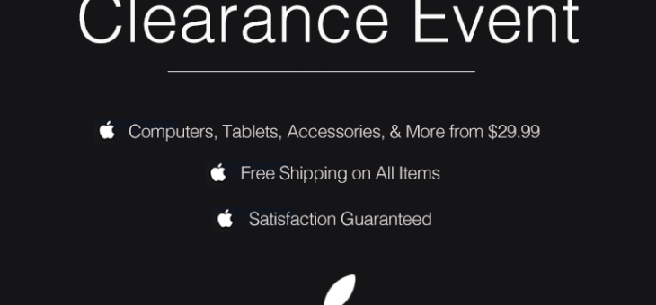 Apple Clearance Event – Up to 83% Off Laptops, iPads and Accessories