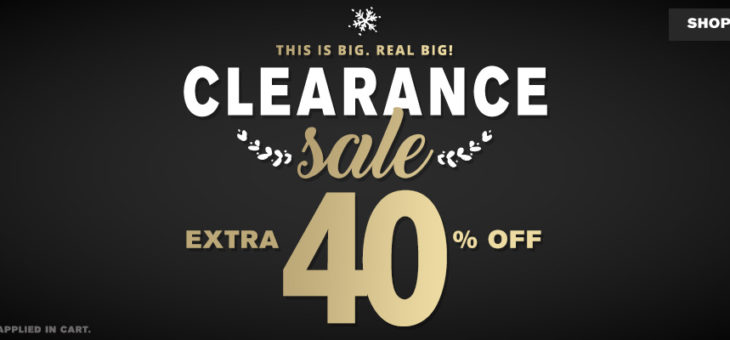 EXTRA 40% Off Christmas Sale – Insane prices!!!!