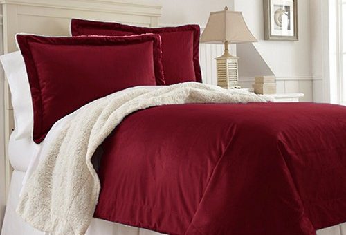 Sherpa Lined Comforter – $23 With Free Shipping & No Tax