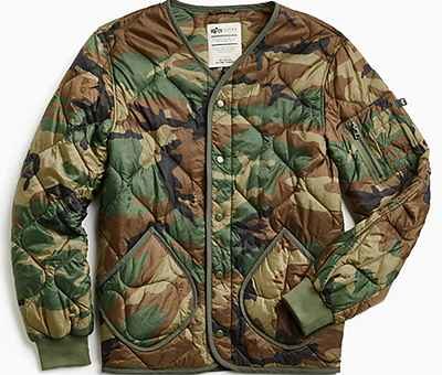 40% Off Alpha Industries x UO Camo Liner Jacket