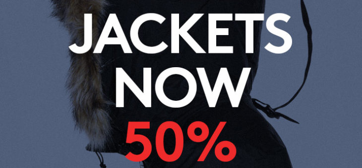 50% Off Jackets and Coats – Includes Adidas, North Face and Yeezy