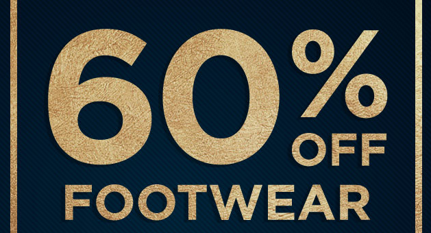 Save 60% Off Footwear during this New Year Sale