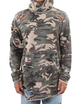 Distressed Camo Hoodie on sale for $19 (retail $42)