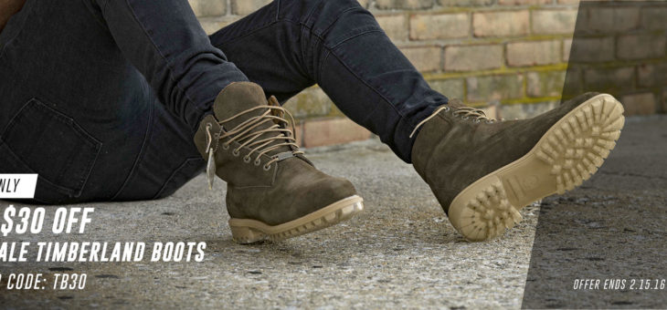 Save an EXTRA $30 off Timberland Boots