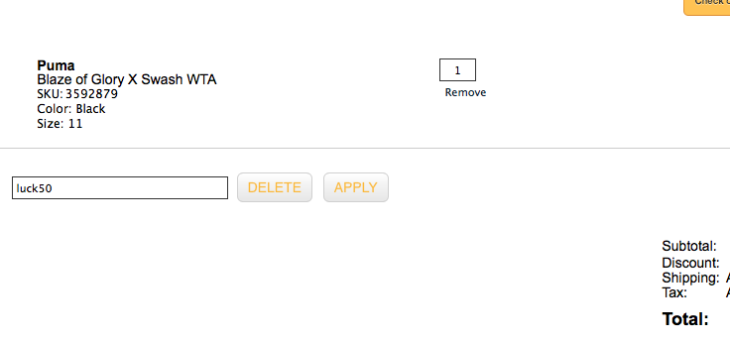 Swash WTA x Puma Blaze Of Glory for $17 – Retail $175