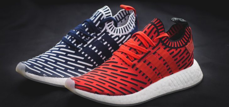 NMD R2 Navy and Red