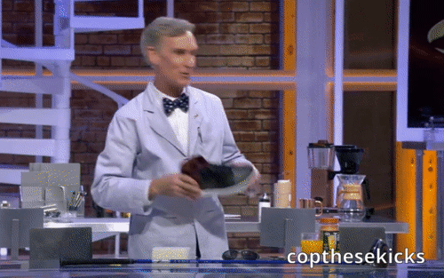 Bill Nye Saves The World with Trash Jordans GIF
