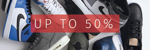 Save up to 50% off Jordan kicks and clothing
