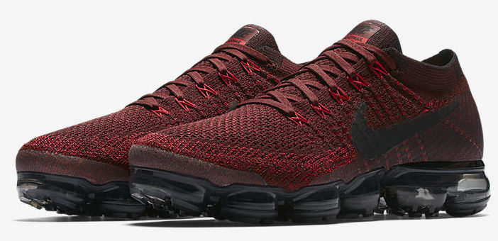 Nike Air VaporMax Flyknit “Dark Red” Release Links