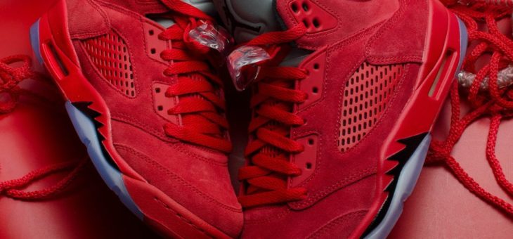 The Jordan Retro 5 “Flight Suit” drops in 20 minutes