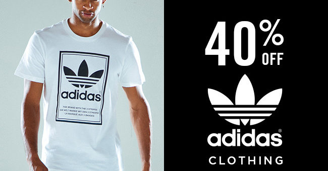 40% off adidas apparel