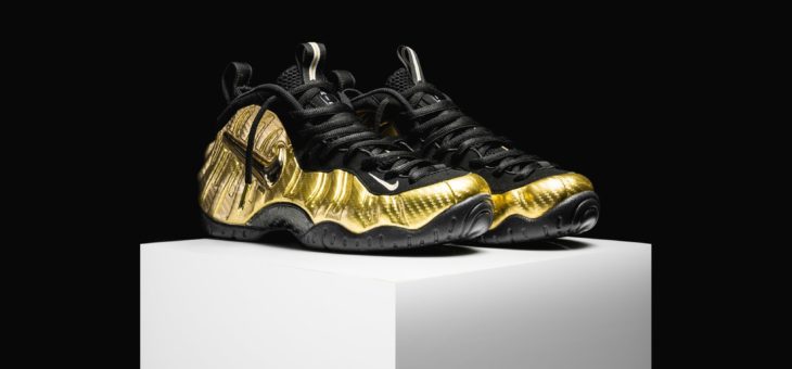 Nike Air Foamposite Pro Gold on sale for $180 (retail $220)