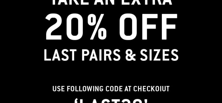Extra 20% off “Last Sizes” at UI