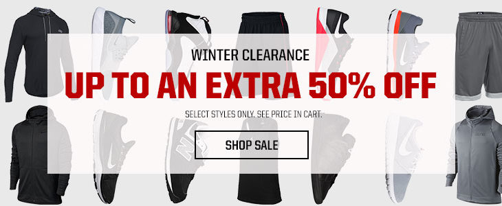 Extra 30-50% off kicks and clothing – Winter Clearance