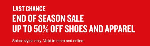 Up to 50% off Kicks & Clothing + EXTRA 20% off with coupon