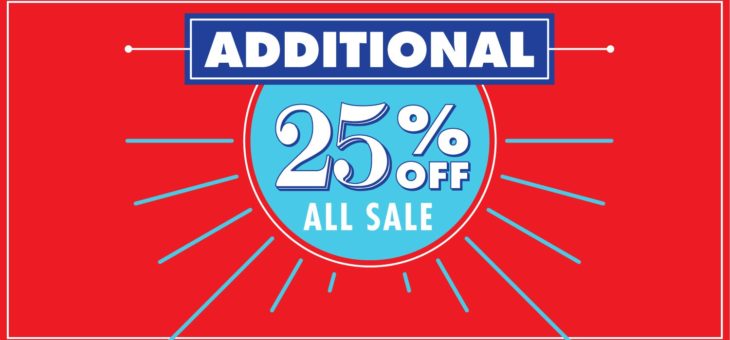 Extra 25% off Sale