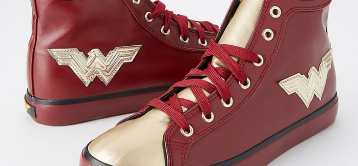 Wonder Woman Metallic Hi-Top Sneakers on sale for $39.99