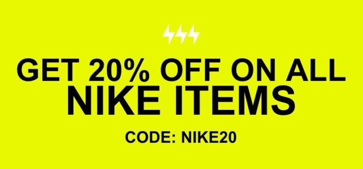 Save 20% off Nike