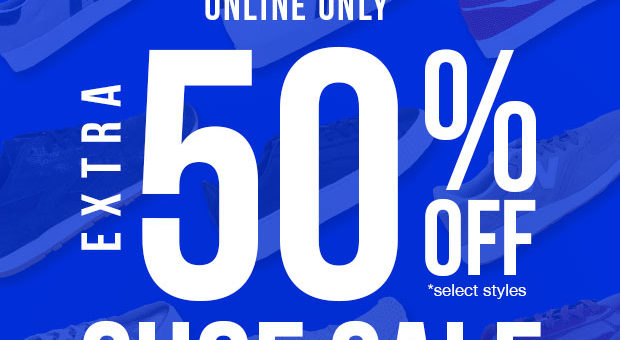 EXTRA 50% off Shoes + Free Shipping – Flash Sale