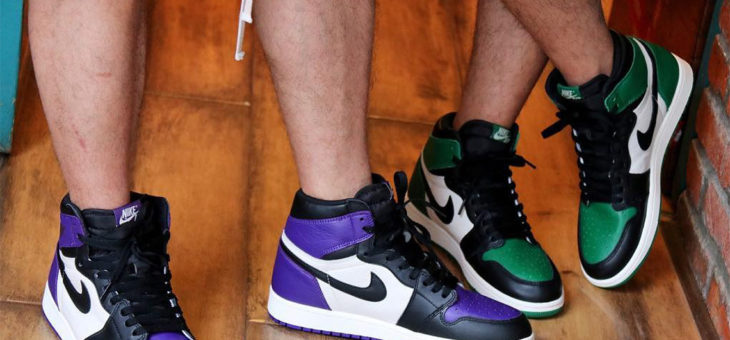 Jordan Retro 1 OG Green & Purple Release